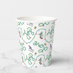 Peanuts   Shiny and Bright Christmas Love Pattern Paper Cups