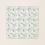 Peanuts | Shiny and Bright Christmas Love Pattern Scarf<br><div class="desc">Check out this fun Peanuts Christmas design featuring Snoopy and Woodstock.</div>