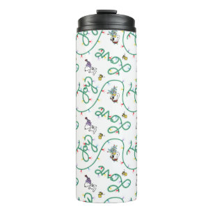Peanuts   Shiny and Bright Christmas Love Pattern Thermal Tumbler