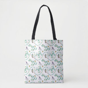 Peanuts Shiny and Bright Christmas Love Pattern Tote Bag