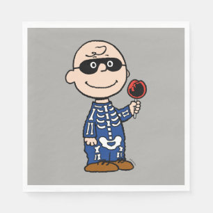 Peanuts   Skeleton Charlie Brown Napkins