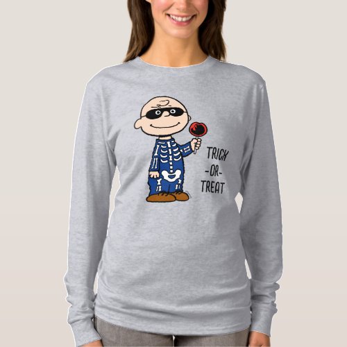 Peanuts  Skeleton Charlie Brown T_Shirt