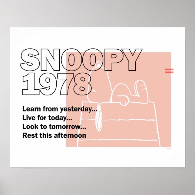 Peanuts | Snoopy 1978 Poster (Front)