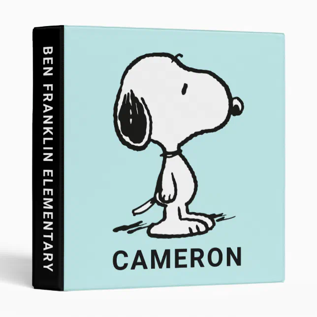 Peanuts | Snoopy 3 Ring Binder | Zazzle