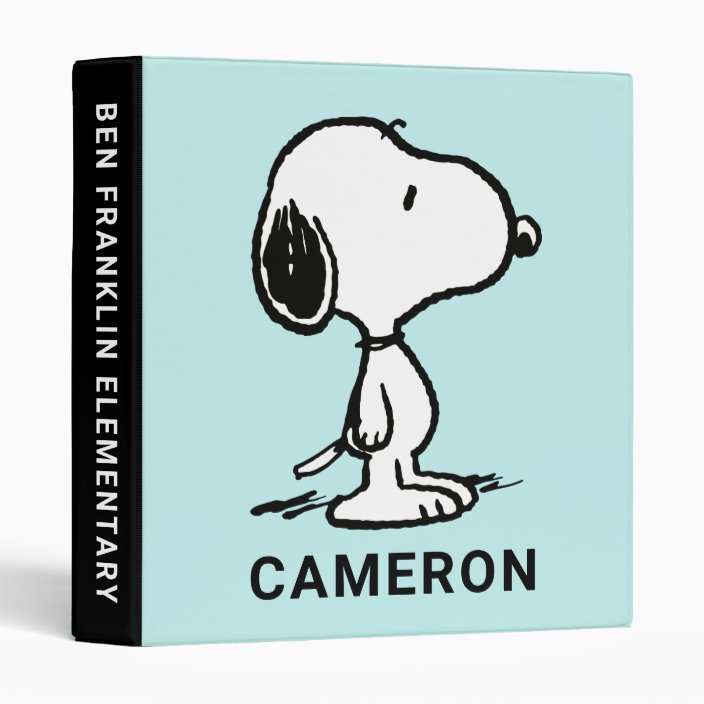 Peanuts | Snoopy 3 Ring Binder | Zazzle.com