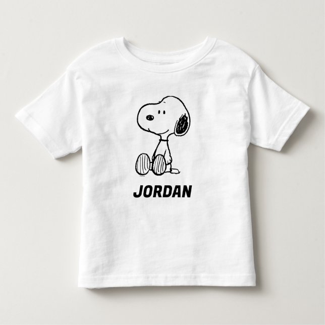 Peanuts | Snoopy Add Your Name Toddler T-shirt (Front)