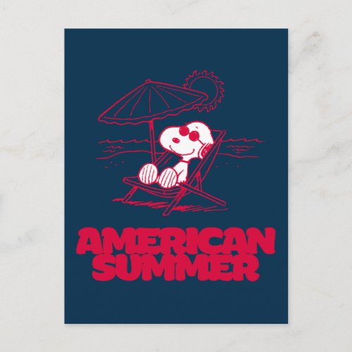 Peanuts  Snoopy American Summer Postcard