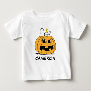 Peanuts   Snoopy and Woodstock Jack-O-Lantern Baby T-Shirt