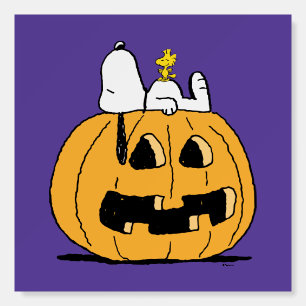 Peanuts Snoopy and Woodstock Jack-O-Lantern Foam Board