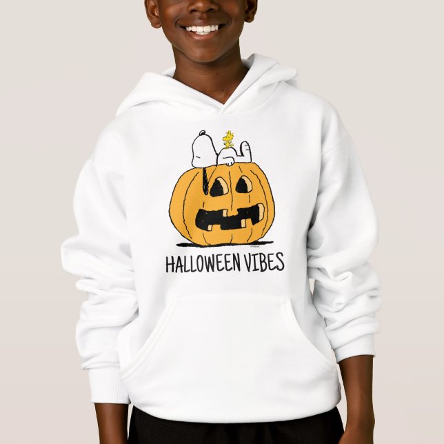 Peanuts | Snoopy and Woodstock Jack-O-Lantern Hoodie (Front)