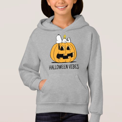 Peanuts  Snoopy and Woodstock Jack_O_Lantern Hoodie