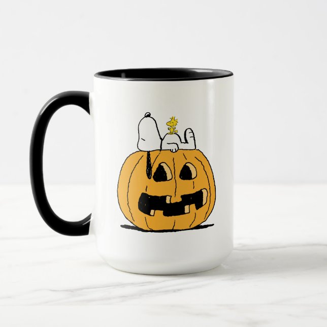 Peanuts | Snoopy and Woodstock Jack-O-Lantern Mug (Left)