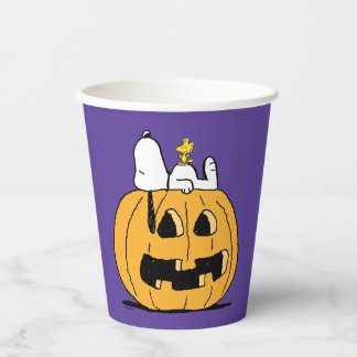 Peanuts | Snoopy and Woodstock Jack-O-Lantern Paper Cups