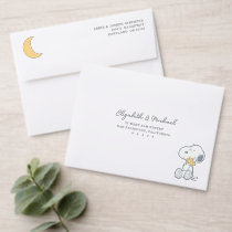 Peanuts Snoopy and Woodstock Moon Addressed Envelopes