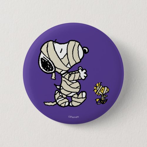 Peanuts | Snoopy and Woodstock Mummies Button