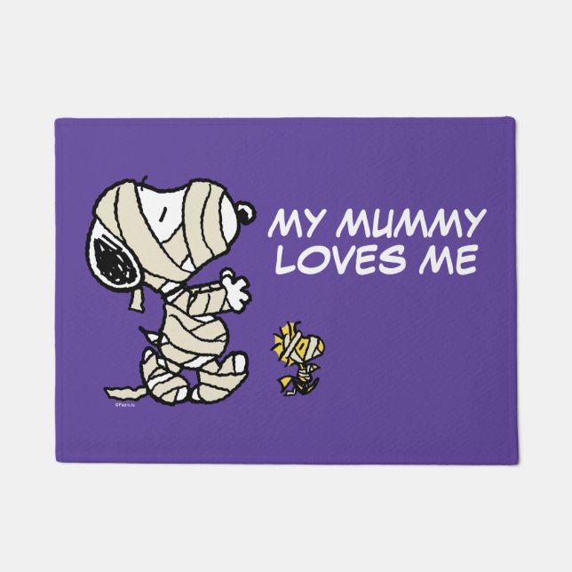 Peanuts | Snoopy and Woodstock Mummies Doormat (Front)