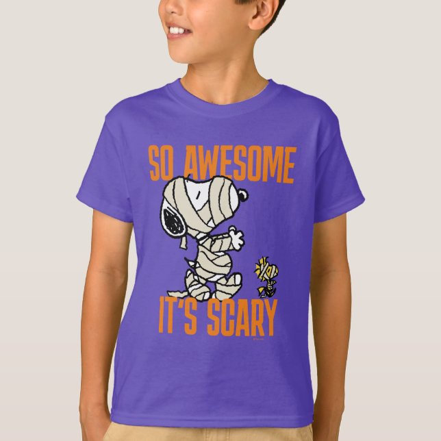 Peanuts | Snoopy and Woodstock Mummies T-Shirt (Front)