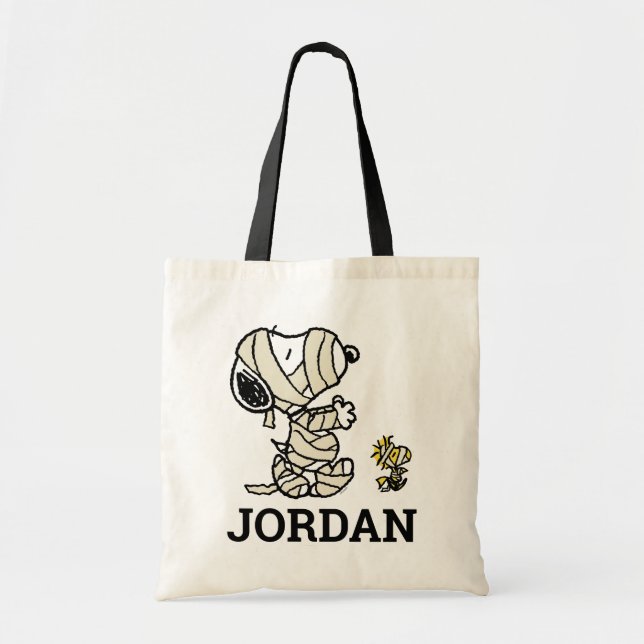 Peanuts | Snoopy and Woodstock Mummies Tote Bag (Front)