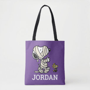 Peanuts Snoopy and Woodstock Mummies Tote Bag