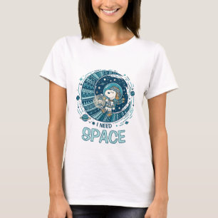 Peanuts   Snoopy Astronaut “I Need Space” T-Shirt