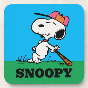 Peanuts Snoopy at Bat Beverage Coaster