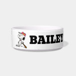 Peanuts | Snoopy at Bat Bowl<br><div class="desc">Snoopy,  the beloved beagle from the Peanuts comic strip,  is often depicted playing baseball with his feathered friend Woodstock and the rest of the Peanuts gang. Here he is featured while at bat.</div>