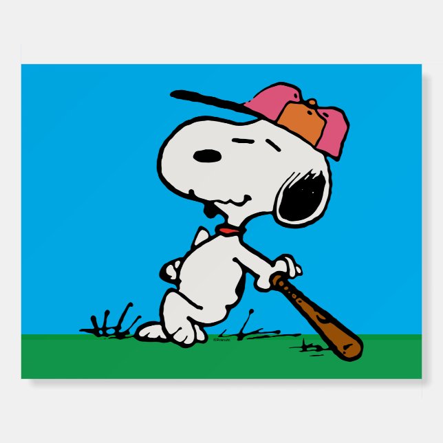 Peanuts | Snoopy at Bat Foam Board (Front)