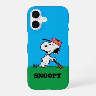 Peanuts   Snoopy at Bat iPhone 16 Case