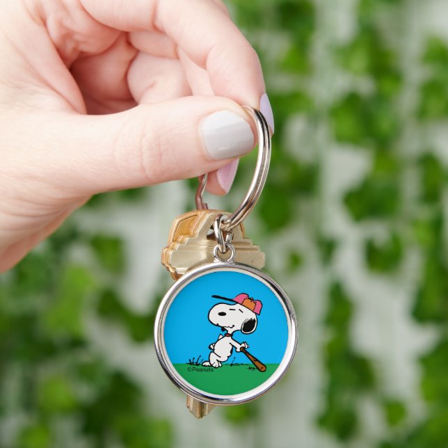 Peanuts | Snoopy at Bat Keychain (Hand)