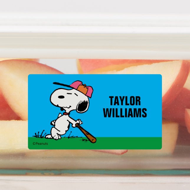Peanuts | Snoopy at Bat Kids' Labels (Affixed)