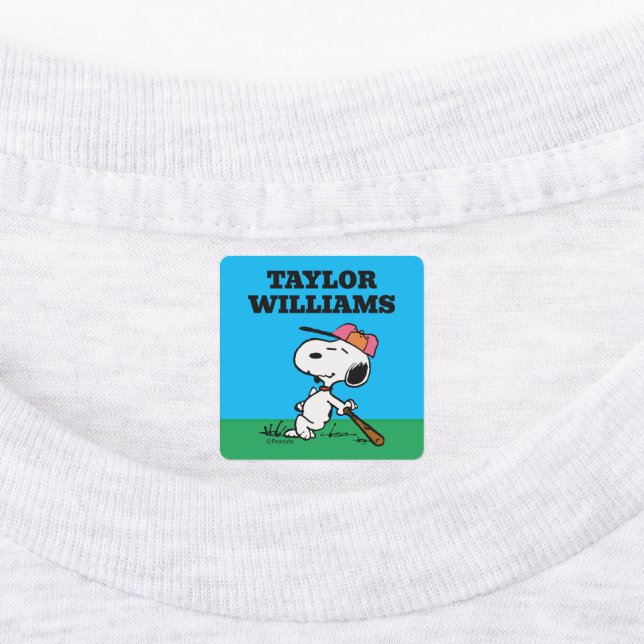 Peanuts | Snoopy at Bat Kids' Labels (Affixed)