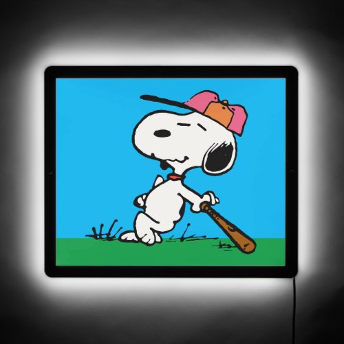 Peanuts  Snoopy at Bat LED Sign