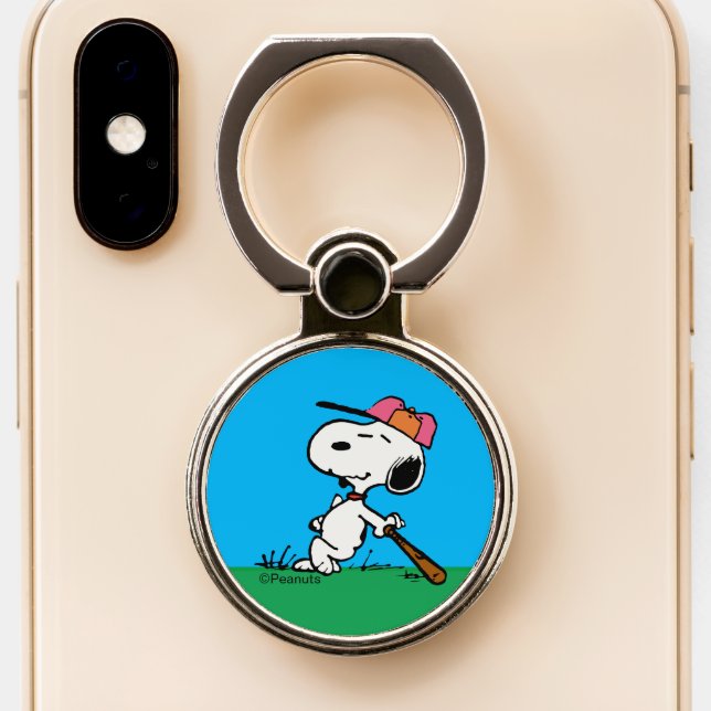 Peanuts | Snoopy at Bat Phone Ring Stand (Close Up)