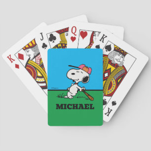 Peanuts Snoopy at Bat Playing Cards