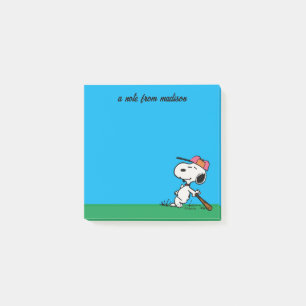 Peanuts Snoopy at Bat Post-it Notes