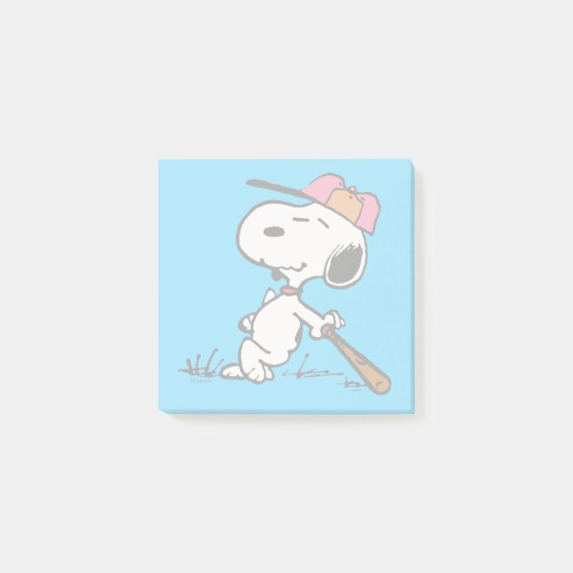 Peanuts | Snoopy at Bat Post-it Notes (Front)