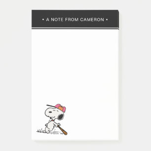 Peanuts Snoopy at Bat Post-it Notes