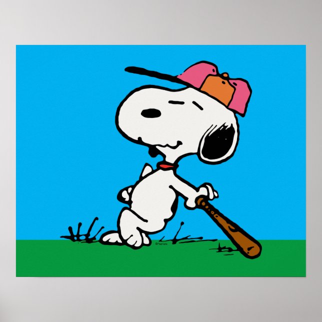 Peanuts | Snoopy at Bat Poster (Front)