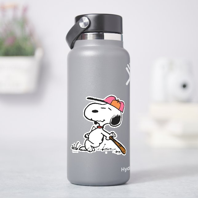 Peanuts | Snoopy at Bat Sticker (HydroFlask)