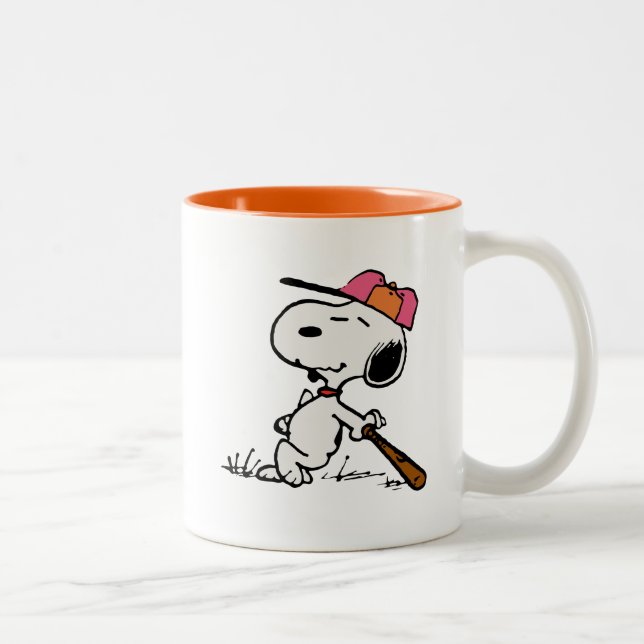 Peanuts | Snoopy at Bat Two-Tone Coffee Mug (Right)