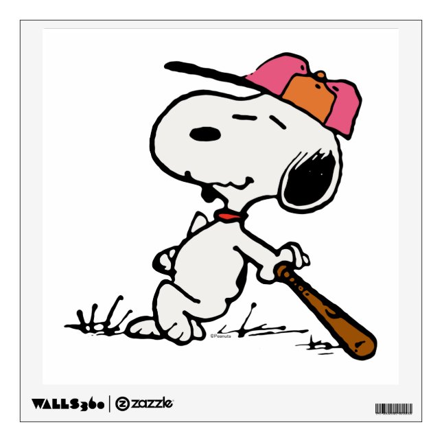 Peanuts | Snoopy at Bat Wall Decal (Front)
