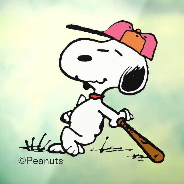 Peanuts | Snoopy at Bat Window Cling (Sheet 3)