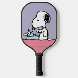 Peanuts Snoopy at the Typewriter 2 Pickleball Paddle