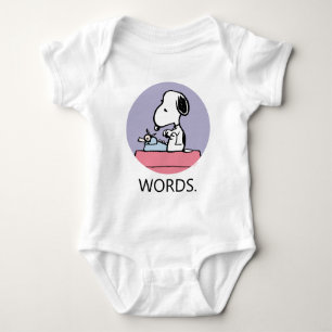 Peanuts   Snoopy at the Typewriter Baby Bodysuit