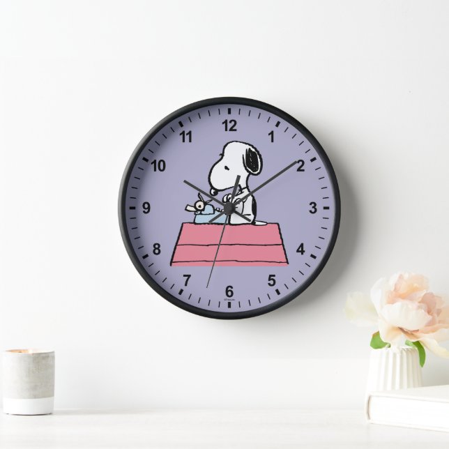 Peanuts | Snoopy at the Typewriter Clock (Home)