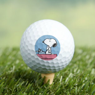 Peanuts   Snoopy at the Typewriter Golf Balls