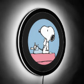 Peanuts | Snoopy at the Typewriter LED Sign (Angle)