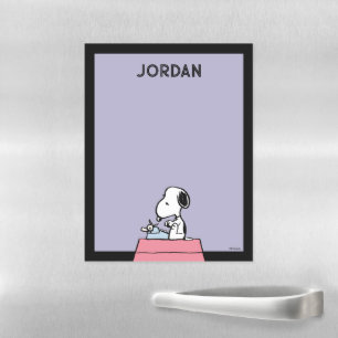 Peanuts Snoopy at the Typewriter Magnetic Dry Erase Sheet
