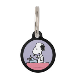 Peanuts | Snoopy at the Typewriter Pet ID Tag