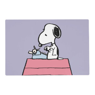 Peanuts   Snoopy at the Typewriter Placemat